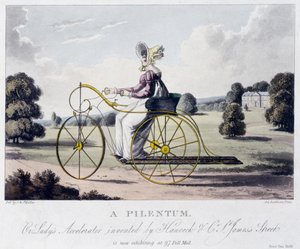 Een pilentum of damesversneller uitgevonden door Hancock & Co, St. James